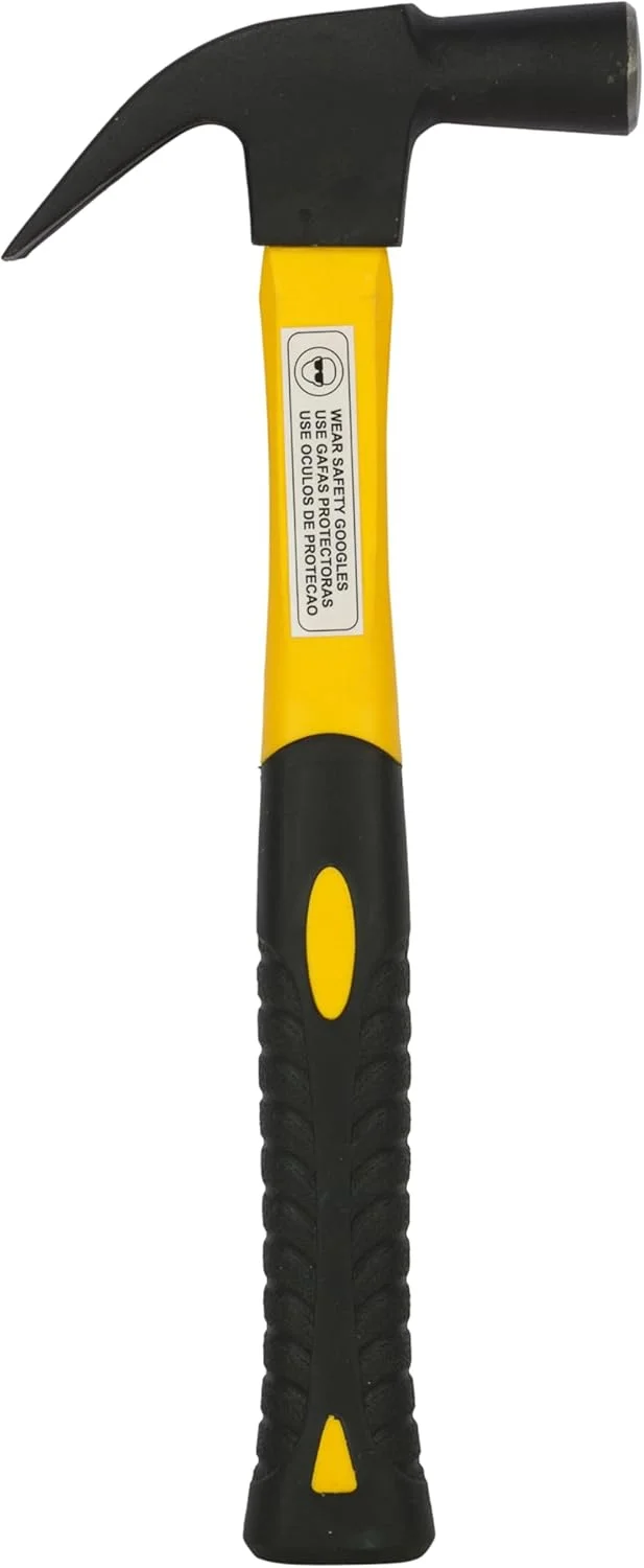 چکش میخ کش فایبرگلاس 450 گرمی استنلی مدل 51-186 (زرد و مشکی)