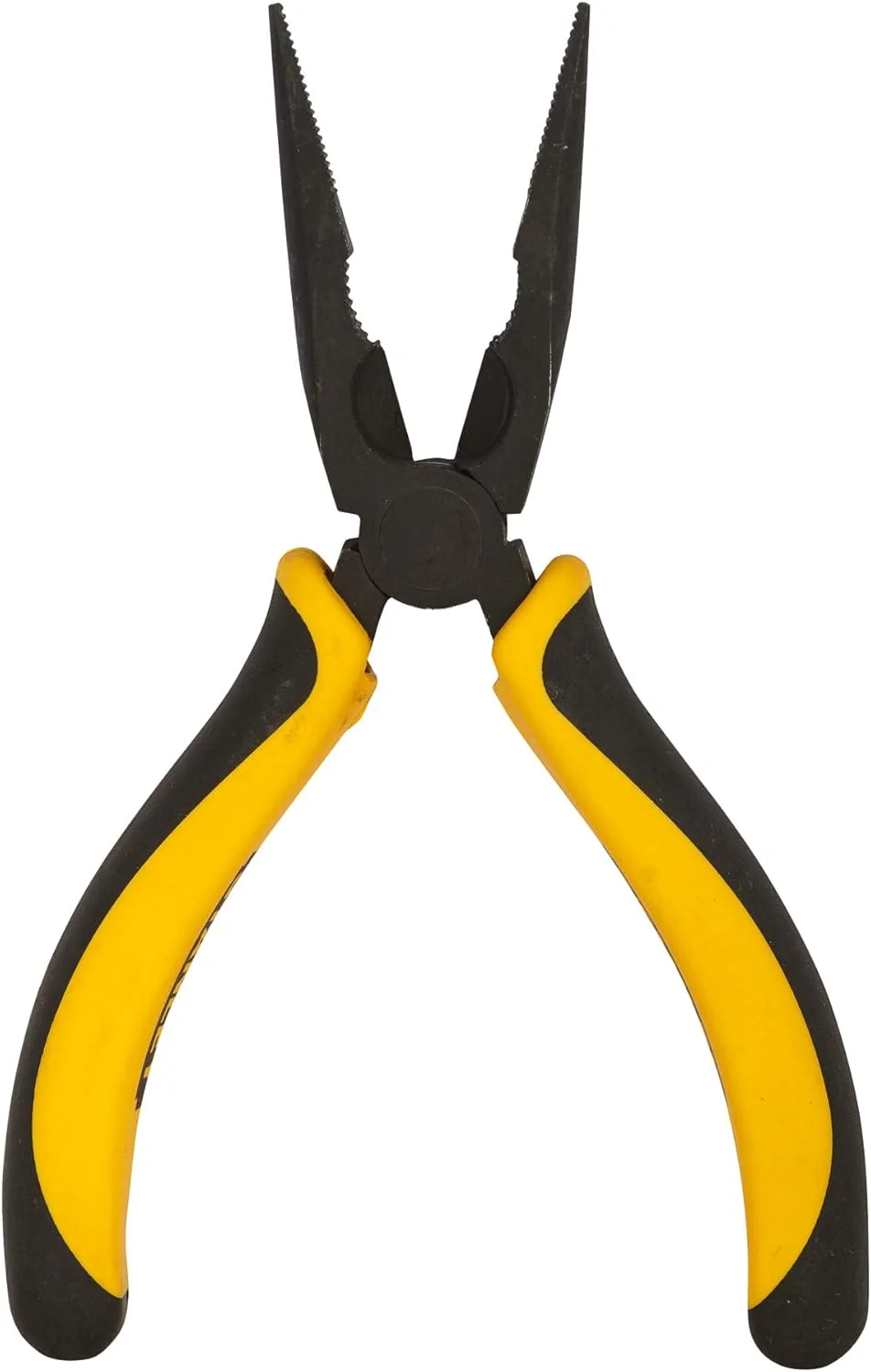 انبر دم باریک 6 اینچی استنلی مدل 70-483، روکش دو رنگ فولادی مقاوم، دسته Dynagrip با طراحی ارگونومیک و محافظ انگشت، فک های فولادی کربنی آهنگری شده با عملیات حرارتی کامل، مناسب برای برش سیم های نازک