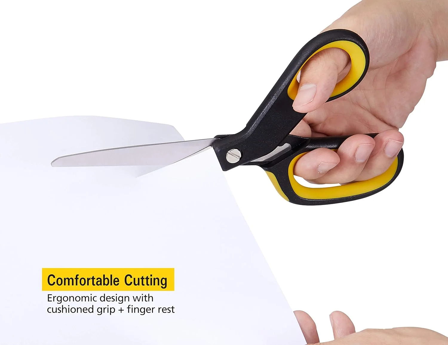 قیچی همه کاره 20 سانتی استنلی گاپی با طراحی ارگونومیک، بسته 2 عددی (SCI8EST-2PK)، رنگ های متنوع