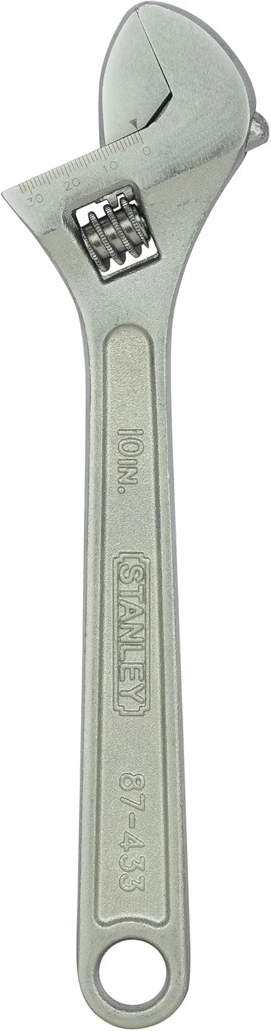 آچار فرانسه استنلی مدل STMT87433-8 (روکش کروم، 10 اینچ)