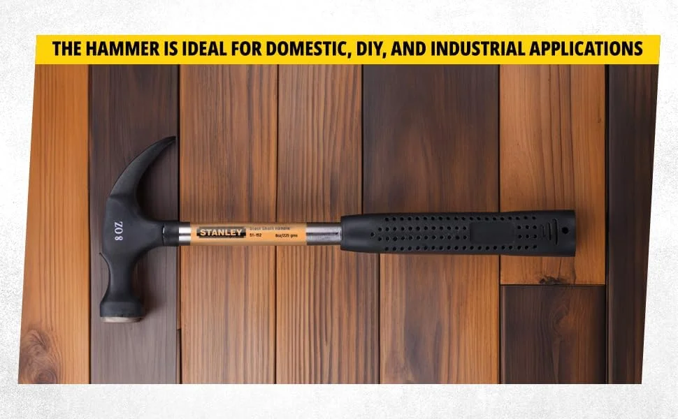 چکش میخ کش استنلی با دسته فولادی (مشکی و کروم) چکش میخ کش استنلی با دسته فولادی (مشکی و کروم)