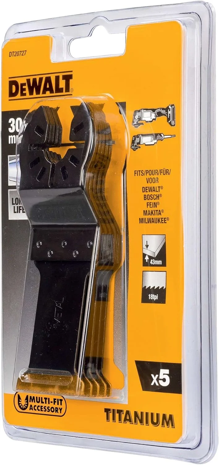 تیغه اره فلز بر چندکاره دیوالت مدل DT20727-QZ (بسته 5 عددی)، 43x30 میلی متر