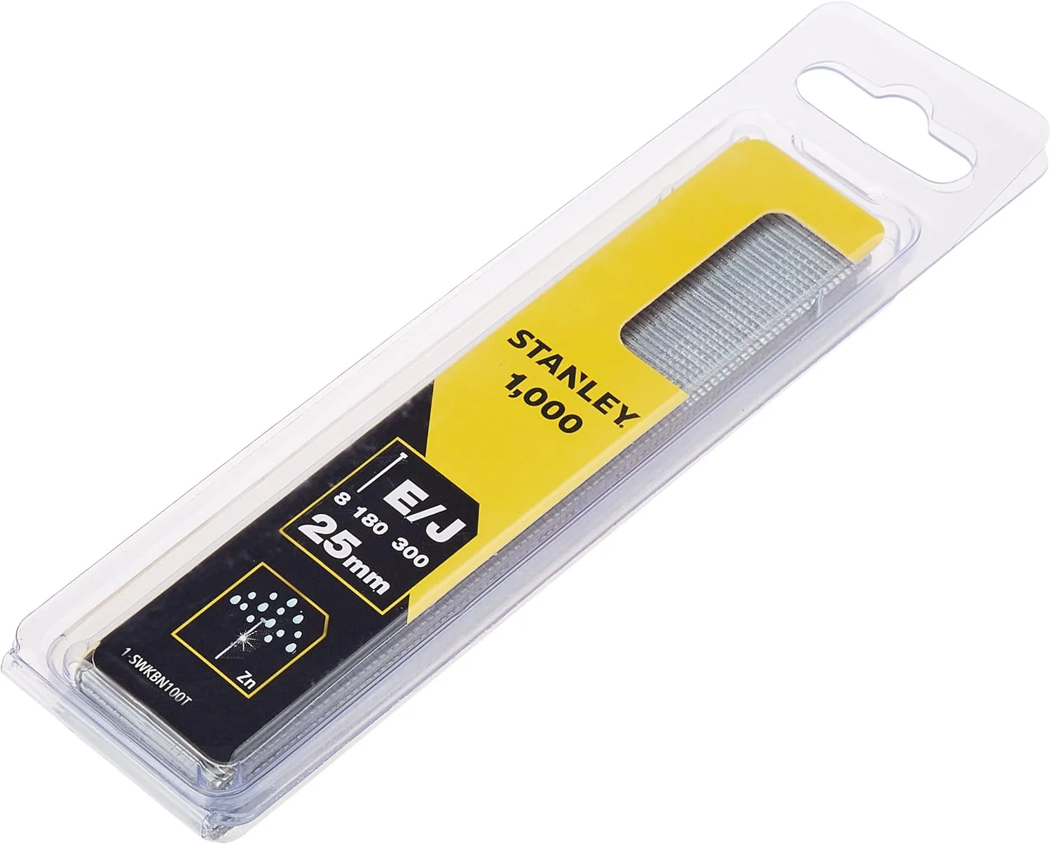 میخ استنلی مدل SWKBN 100T سایز 25 میلی متر بسته 1000 عددی میخ استنلی مدل SWKBN 100T سایز 25 میلی متر بسته 1000 عددی