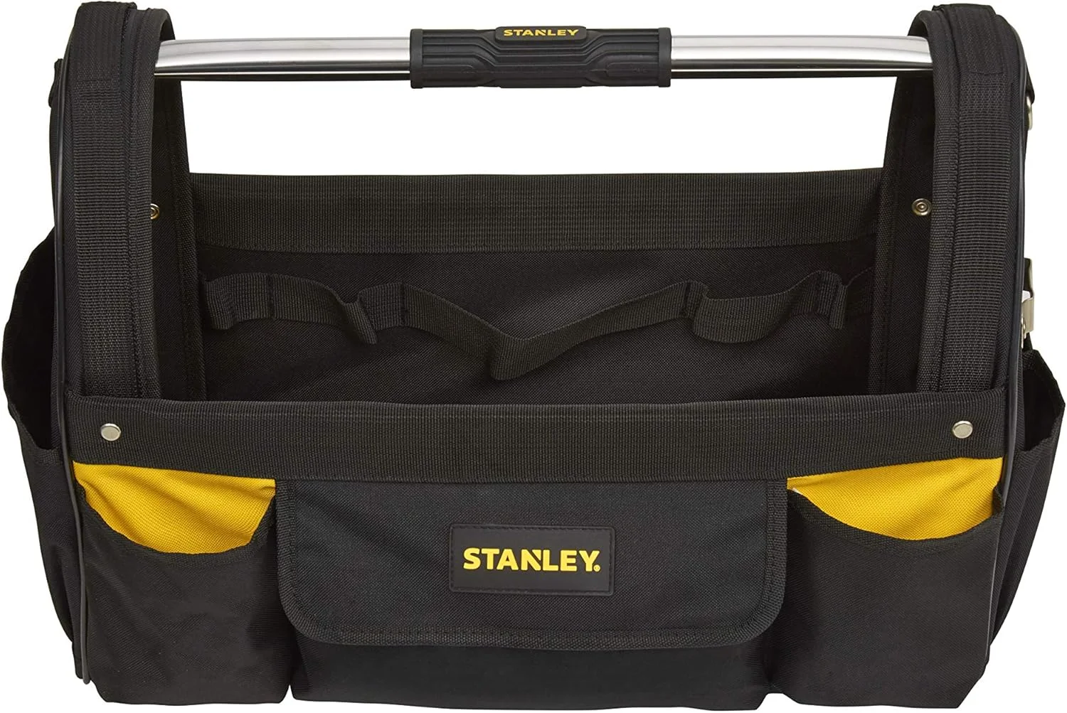 کیف ابزار دهانه باز کمری استنلی مدل STST1-70712، مشکی/زرد