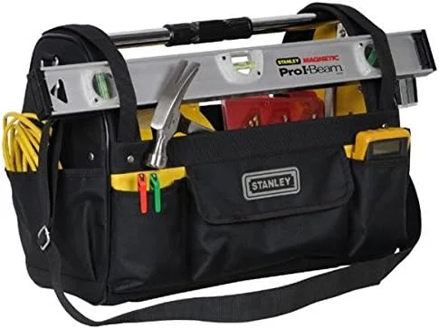 کیف ابزار دهانه باز کمری استنلی مدل STST1-70712، مشکی/زرد