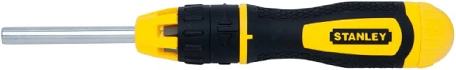 ست پیچ گوشتی استنلی 29704378 با 20 سری و جغجغه، مشکی/زرد، مجموعه 22 عددی