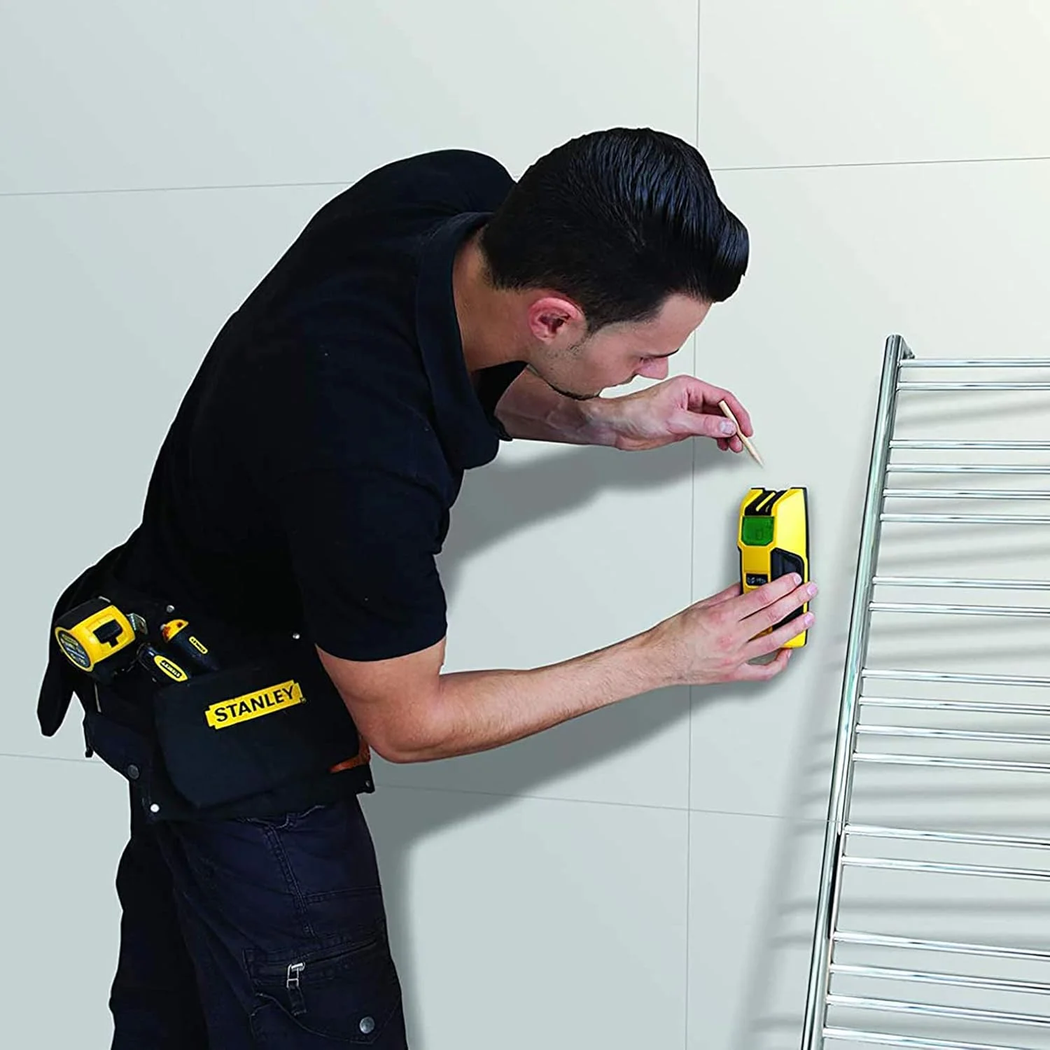 ابزار هوشمند استنلی Fatmax - سنسور فلزیاب 300، زرد/مشکی - FMHT0-77407