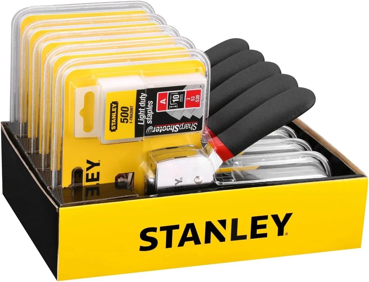 منگنه کوب و میخکوب دستی استنلی مدل STHT6-70410 TR120، مشکی