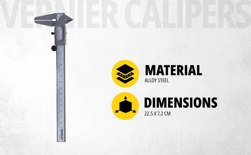 استنلی - کولیس 1/10 رشته (150 میلی متر) استنلی - کولیس 1/10 رشته (150 میلی متر)