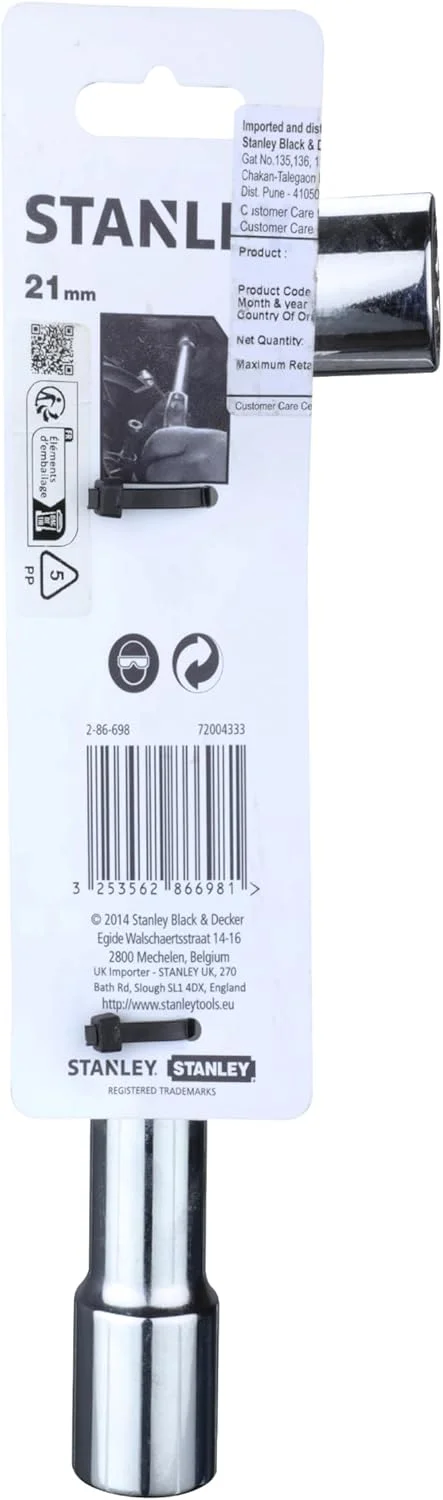 آچار بکس استنلی با لوله خروجی 6 پر 12 x 21 میلی متر