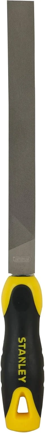 سوهان تخت استنلی مدل 0-22-499 به همراه دسته، سایز 3، زرد/مشکی