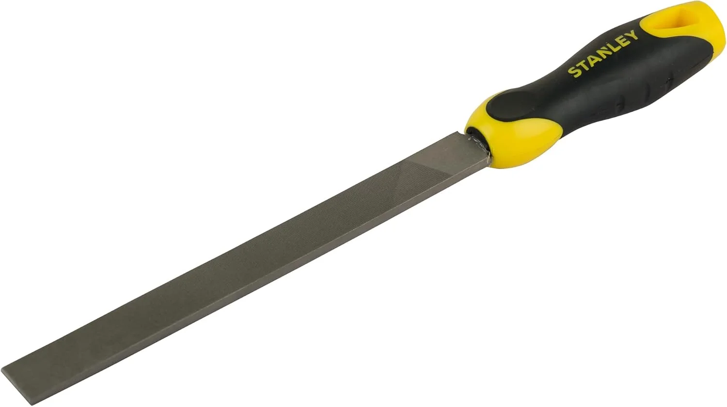 سوهان تخت استنلی مدل 0-22-499 به همراه دسته، سایز 3، زرد/مشکی