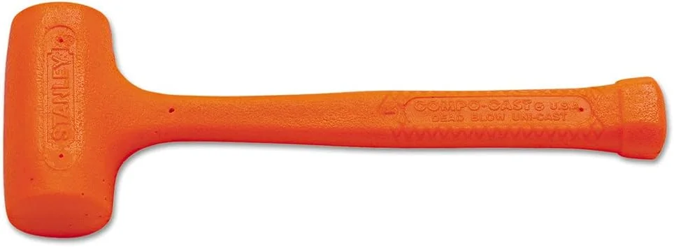 چکش نرم سر کامپو-کست استنلی مدل 57-531 با دسته فولادی آهنگری شده، وزن 510 گرم
