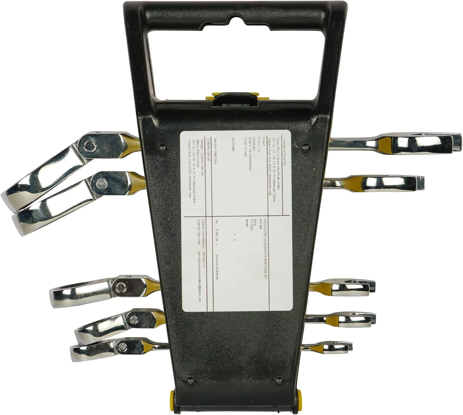 آچار فرانسه جغجغه ای چرخشی استنلی مدل 4-91-444، نقره ای، مجموعه 6 عددی