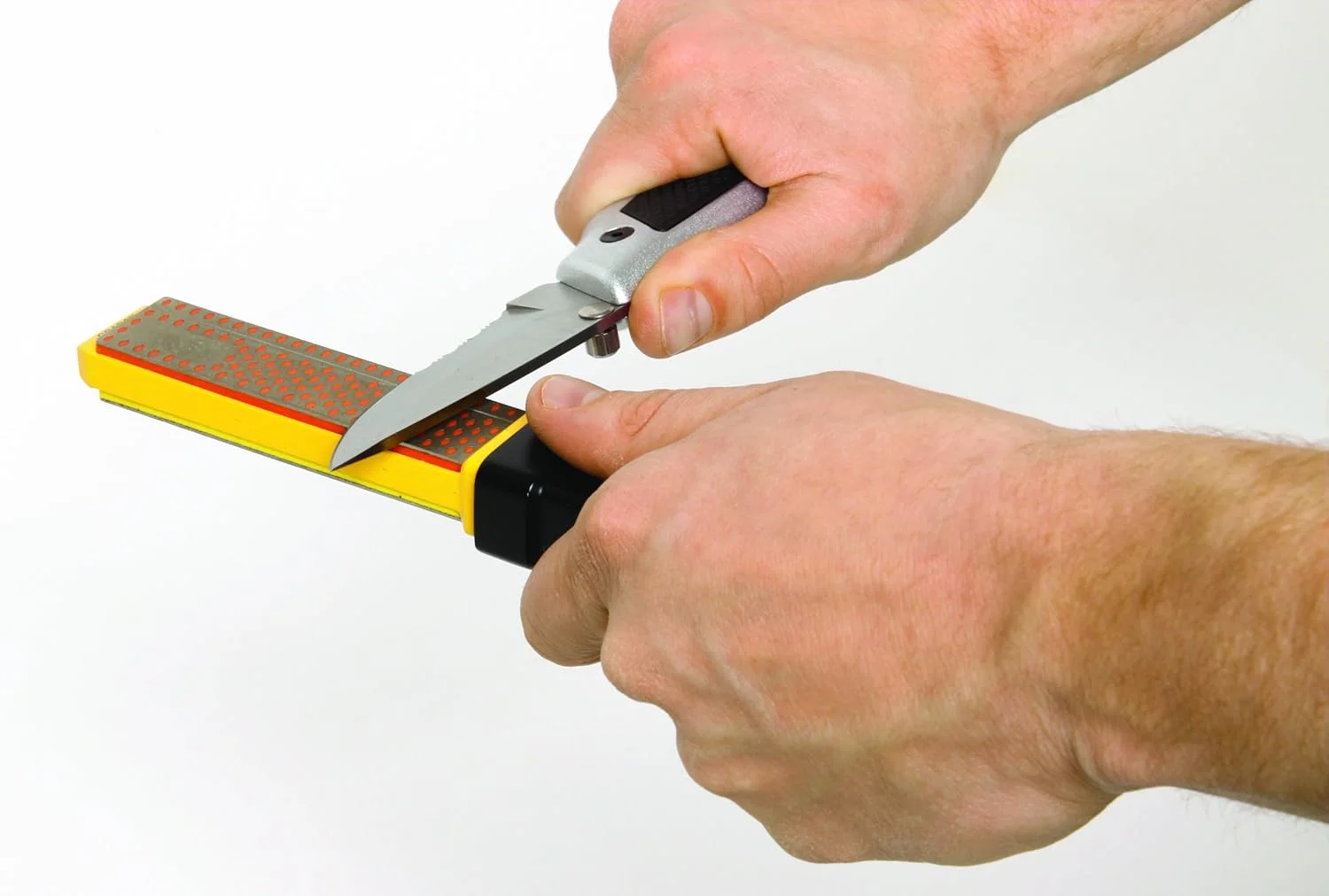 سنگ تیز کننده الماسه دستی استنلی مدل STHT0-16144، مشکی/زرد سنگ تیز کننده الماسه دستی استنلی مدل STHT0-16144، مشکی/زرد