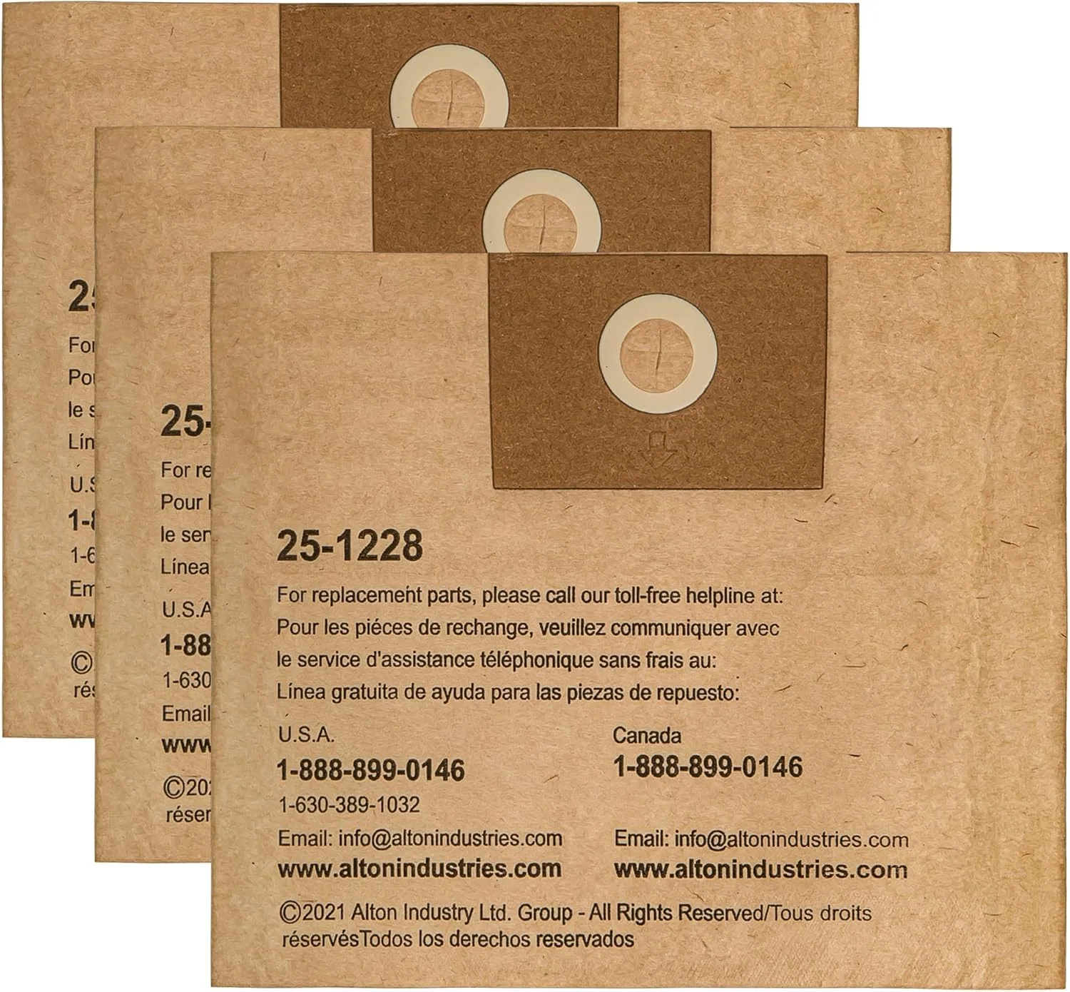 کیسه فیلتر یکبار مصرف استنلی 25-1228 مناسب برای جاروبرقی های تر و خشک 2.5 تا 3.5 گالن، 3 عدد کیسه فیلتر در هر بسته