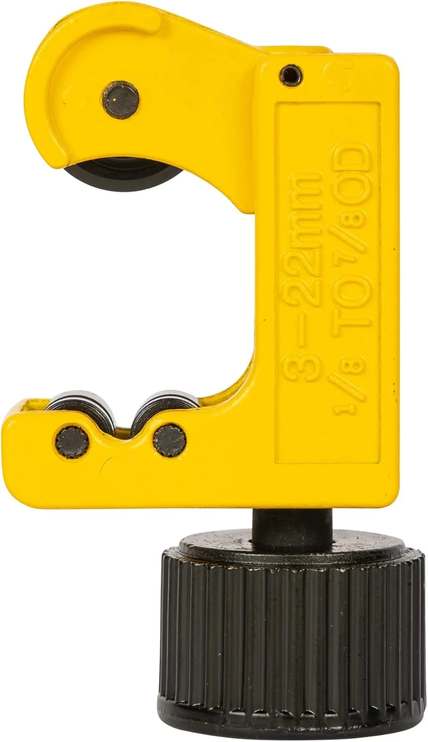 لوله بر استنلی 0-70-447، سایز 3 تا 22 میلی متر، مشکی/زرد