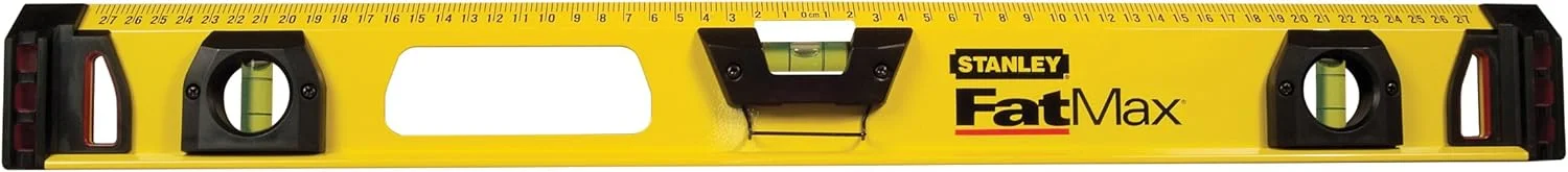 تراز استنلی FatMax 1-43-555 I-Profile II (طول 120 سانتی متر، 2 تراز عمودی/1 تراز افقی، آلومینیوم)