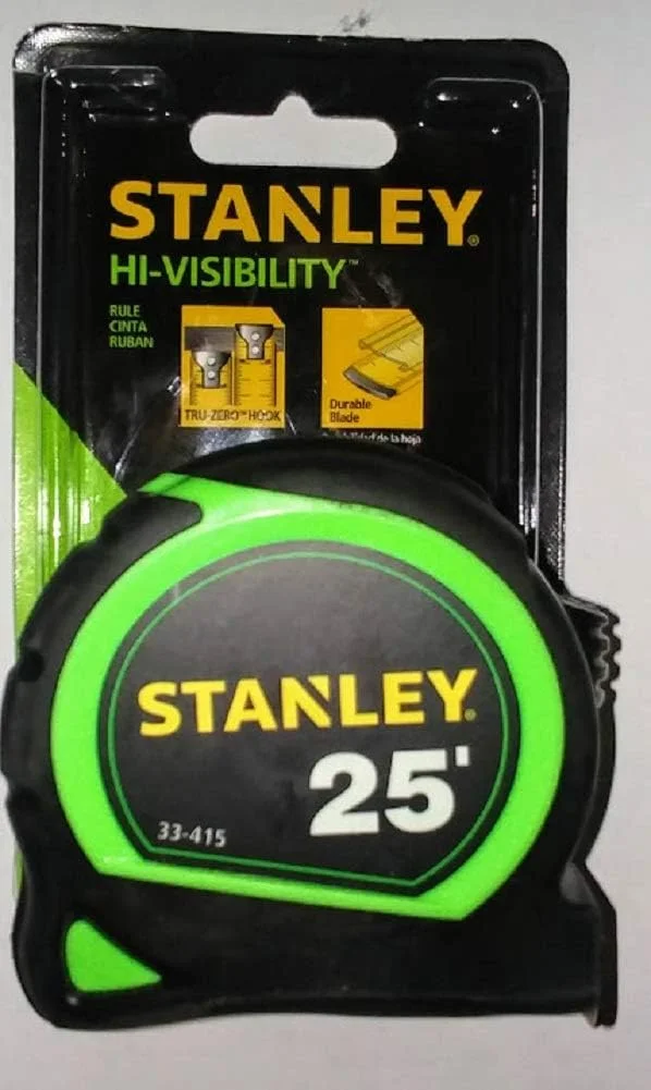 متر نواری استنلی مدل 33-415، 7.5 متری با روکش تیلون