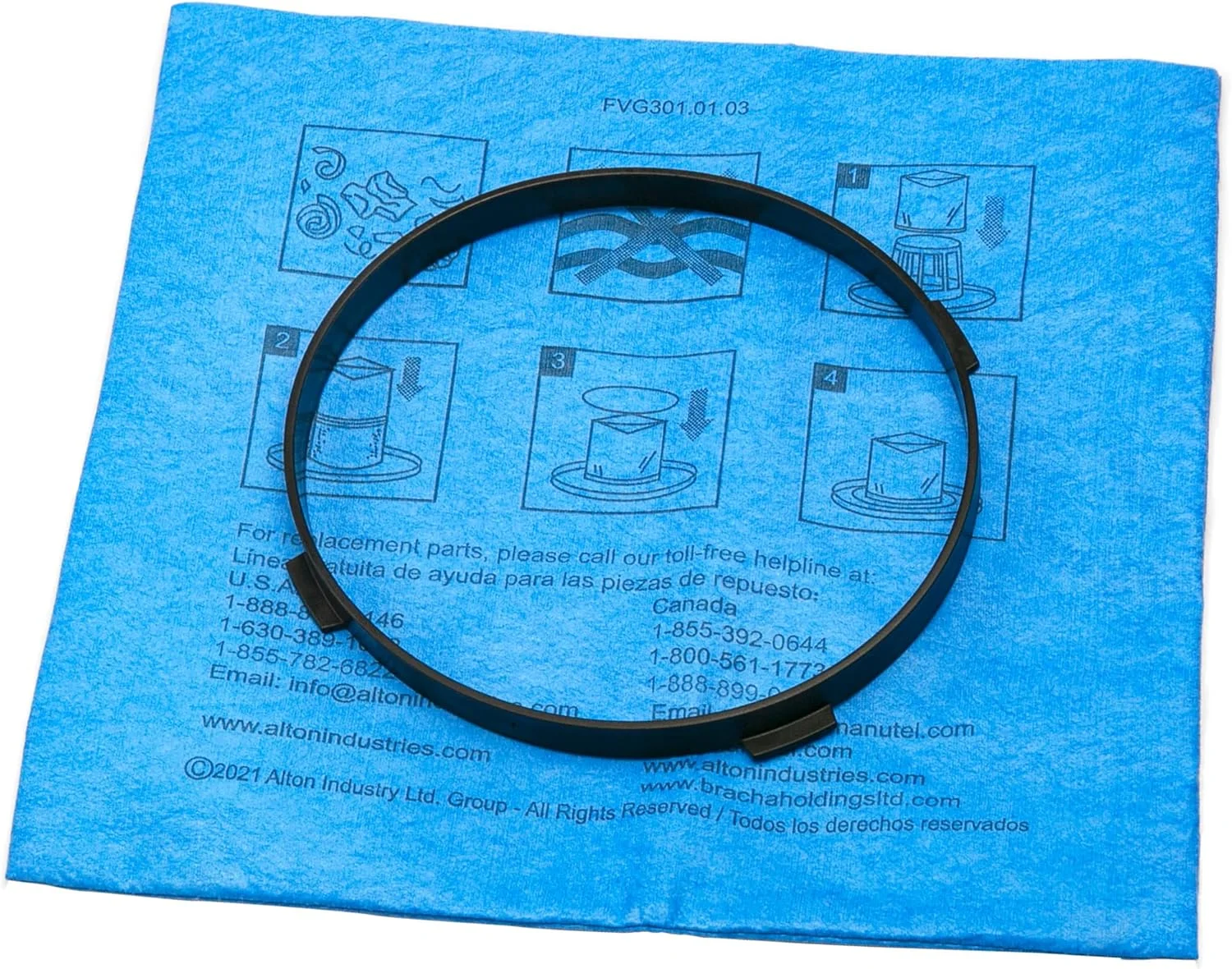 فیلتر پارچه ای آبی قابل استفاده مجدد استنلی 25-1201 با حلقه گیره ای برای جاروبرقی های تر/خشک 1 تا 5 گالن، سازگار با مدل های SL18910P-3، SL18130P، SL18133، SL18129