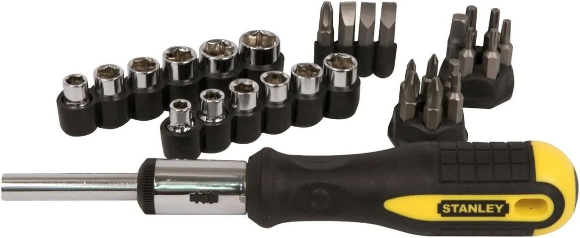 ست پیچ گوشتی جغجغه ای و سری بکس 29 عددی استنلی مدل 054925