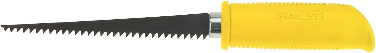 اره مخصوص دیوار گچی استنلی مدل 0-15-556 با دسته پلاستیکی، مشکی/زرد