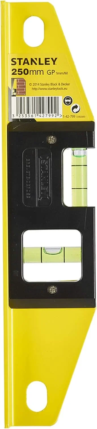 تراز استنلی مدل 1-42-799 تراز اژدری جی پی 25 سانتی‌متری، 25 سانتی‌متر مشکی و زرد