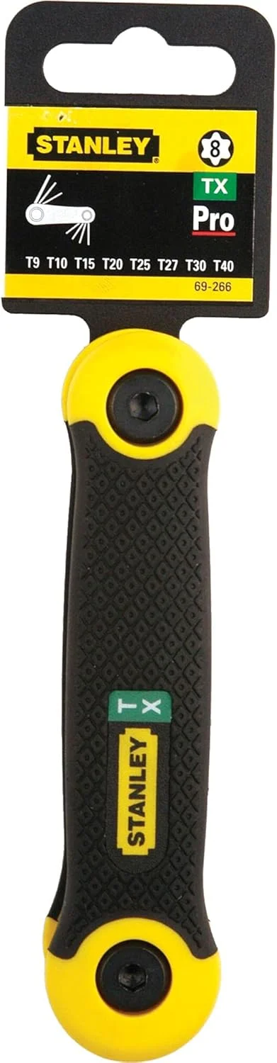 مجموعه کلید تاشو 8 عددی استنلی مدل 2-69-266 با علامت تورکس، نقره ای