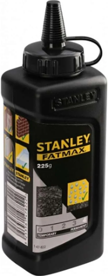 پودر گچ رنگی استنلی مدل Fatmax Xl 9-47-822، وزن 225 گرم، مشکی