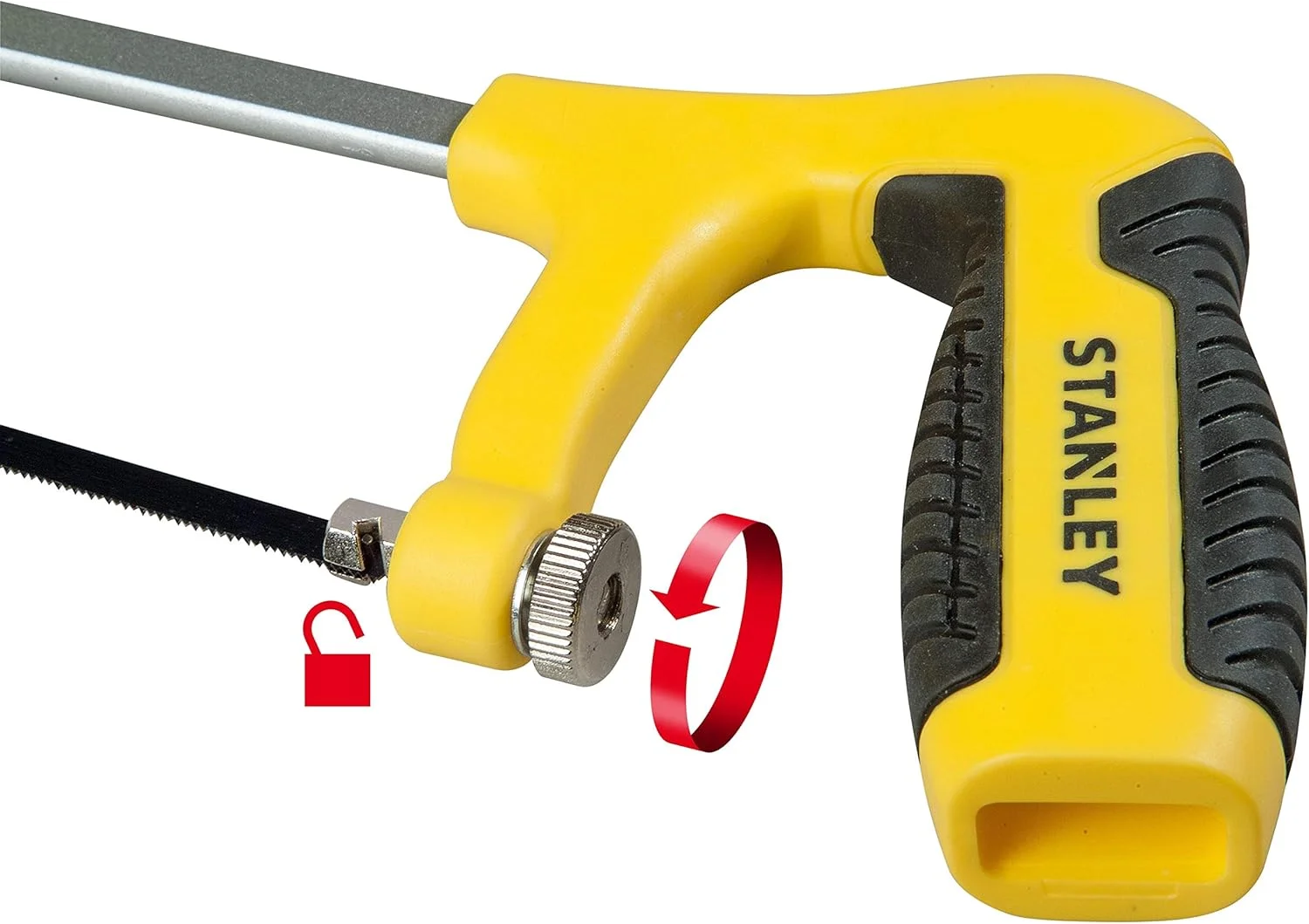 اره کمانی کوچک استنلی 1-15-317 با دسته пистолетی، مشکی/نقرهای اره کمانی کوچک استنلی 1-15-317 با دسته пистолетی، مشکی/نقرهای