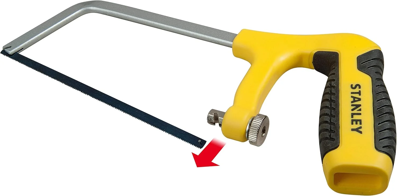 اره کمانی کوچک استنلی 1-15-317 با دسته пистолетی، مشکی/نقرهای اره کمانی کوچک استنلی 1-15-317 با دسته пистолетی، مشکی/نقرهای