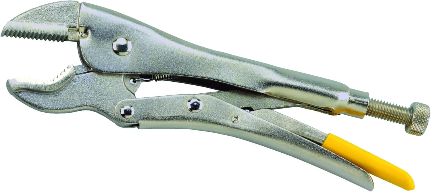 انبر قفلی Maxsteel استنلی مدل 0-84-814 با گیره V شکل، نقره ای