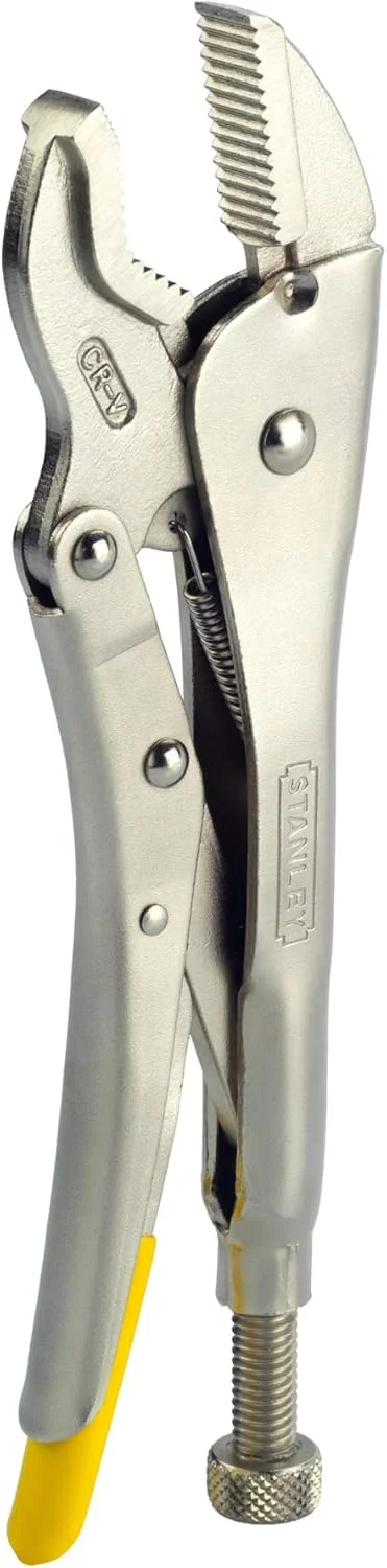 انبر قفلی Maxsteel استنلی مدل 0-84-814 با گیره V شکل، نقره ای