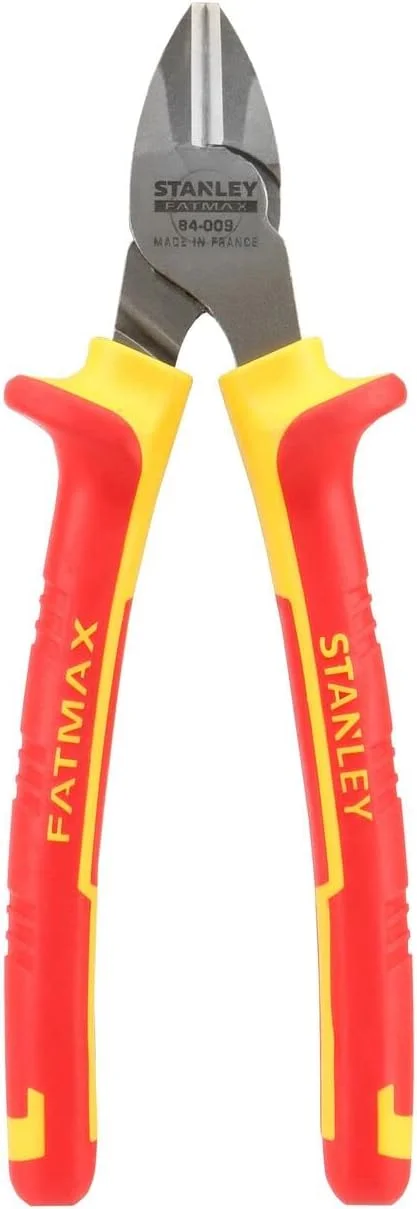 انبر دم باریک مورب استنلی، قرمز/زرد، 0-84-009 انبر دم باریک مورب استنلی، قرمز/زرد، 0-84-009