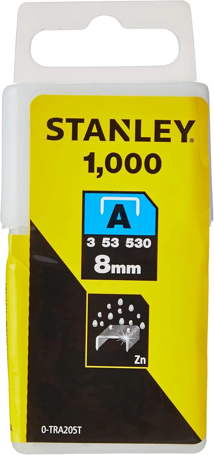 منگنه سبک استنلی STA0TRA205T سایز 8 میلی متر (1000 عدد) 0-TRA205T