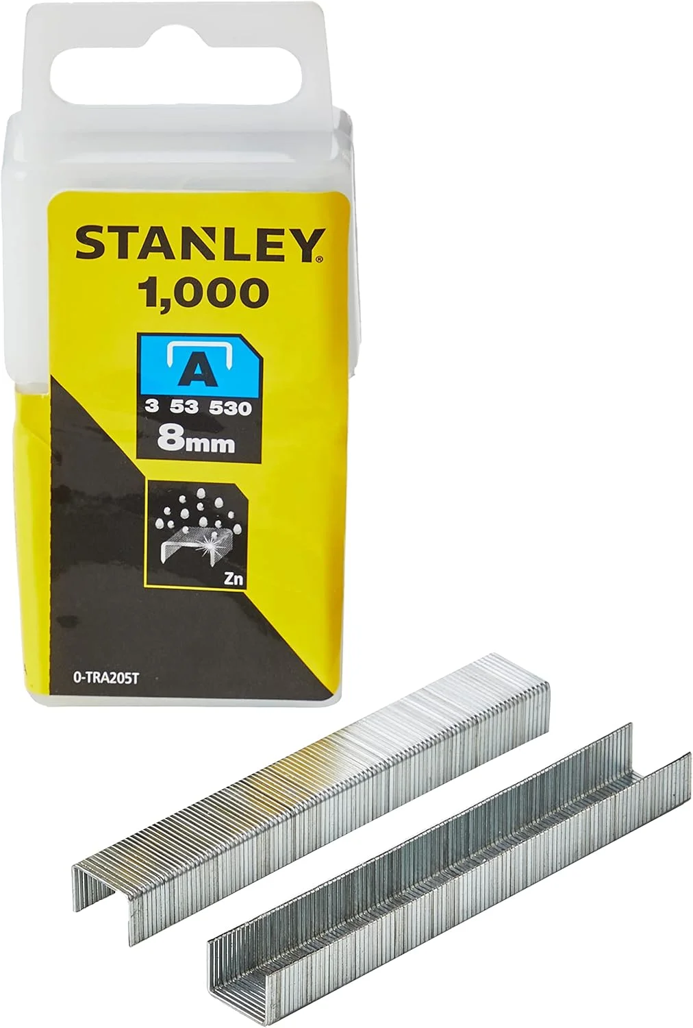 منگنه سبک استنلی STA0TRA205T سایز 8 میلی متر (1000 عدد) 0-TRA205T