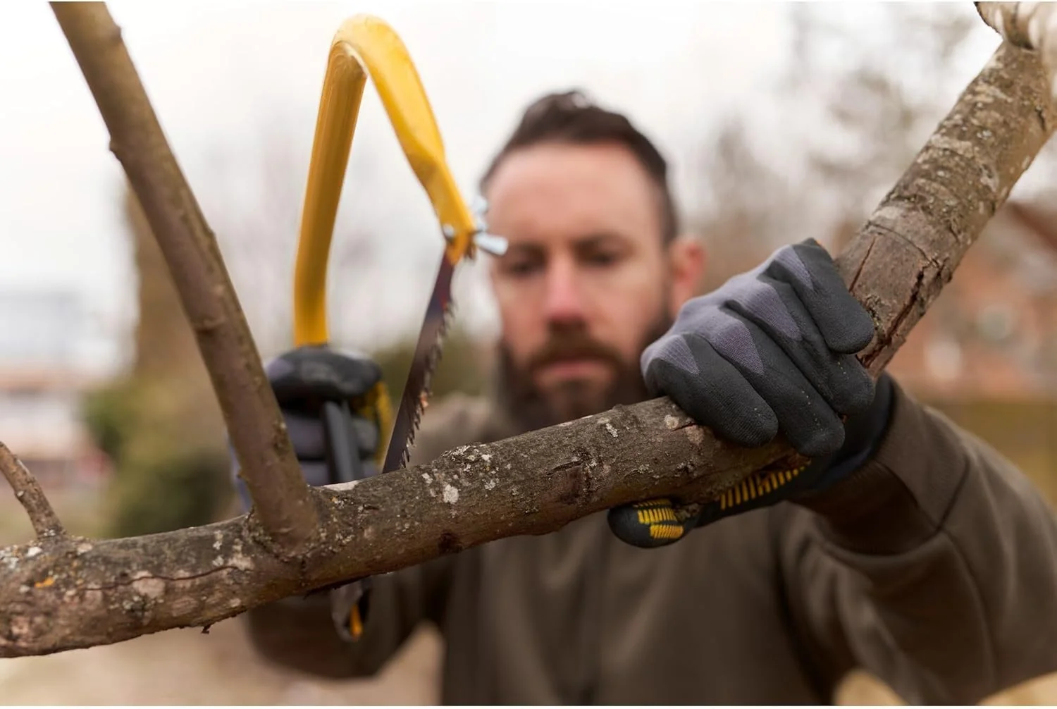 اره کمانی استنلی مدل 1-20-447 ''HP'' مناسب برای فلز/چوب، مشکی/زرد