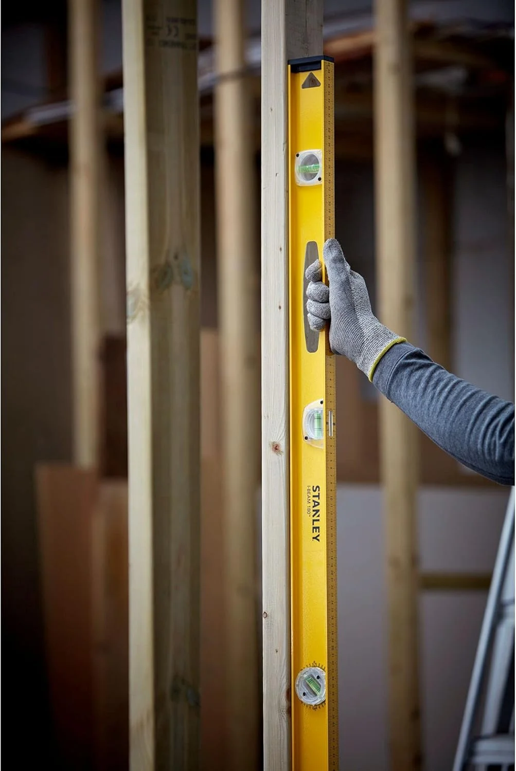 تراز استنلی پرو-180، تیر I شکل، 3 حباب، 1000 میلی متر