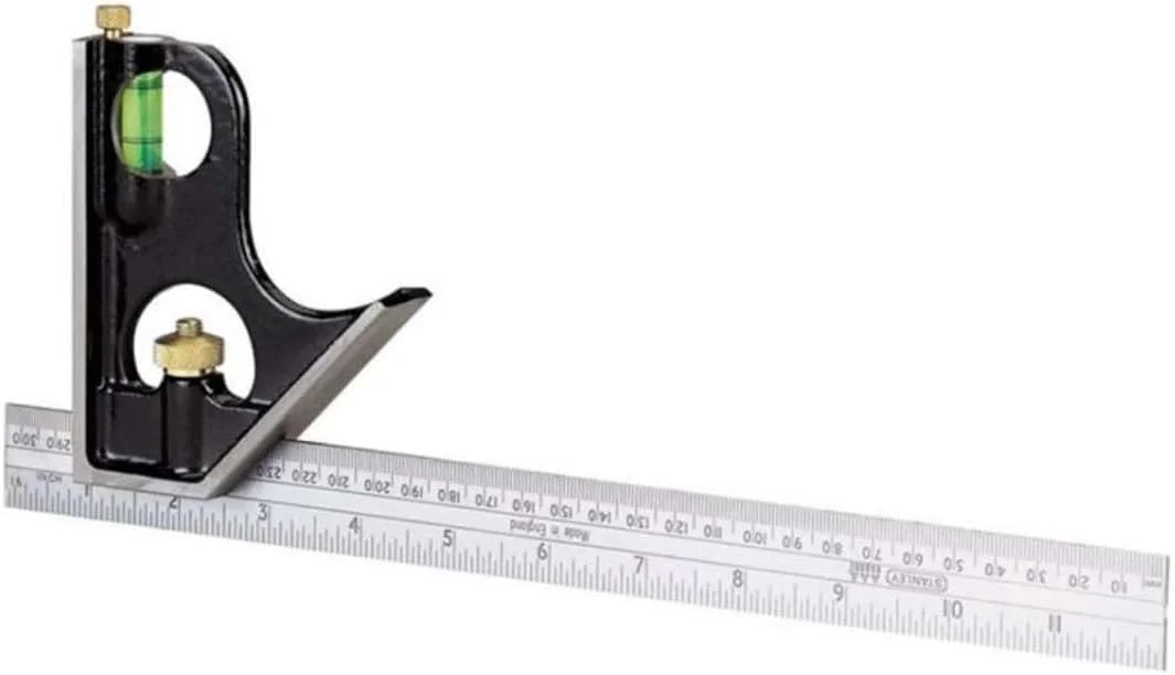 گونیا ترکیبی فلزی استنلی با تراز، 300 میلی متر / 12 اینچ گونیا ترکیبی فلزی استنلی با تراز، 300 میلی متر / 12 اینچ