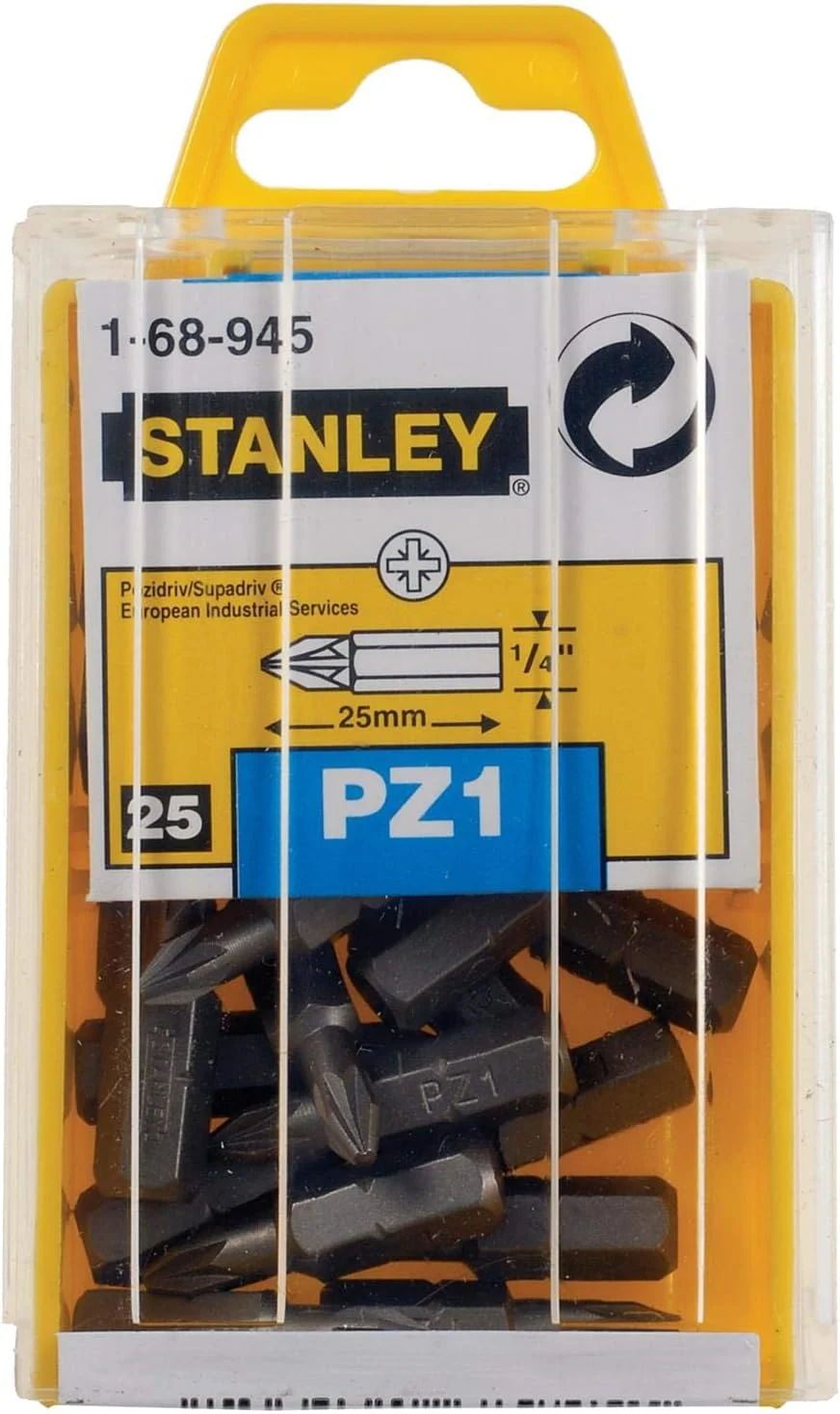 سری پیچ گوشتی استنلی 1-68-953 PZ3 (25 عددی)، نقره ای