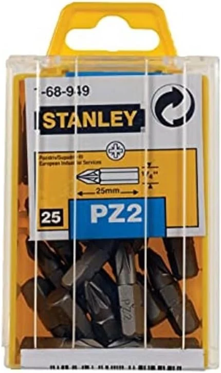 سری پیچ گوشتی استنلی 1-68-949 PZ2 (25 عددی)، نقره ای