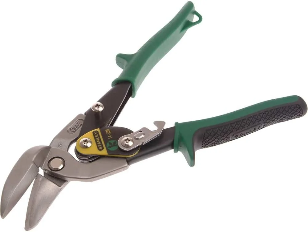 قیچی هوانوردی استنلی مدل MaxSteel Offset Right 2-14-568، آبی