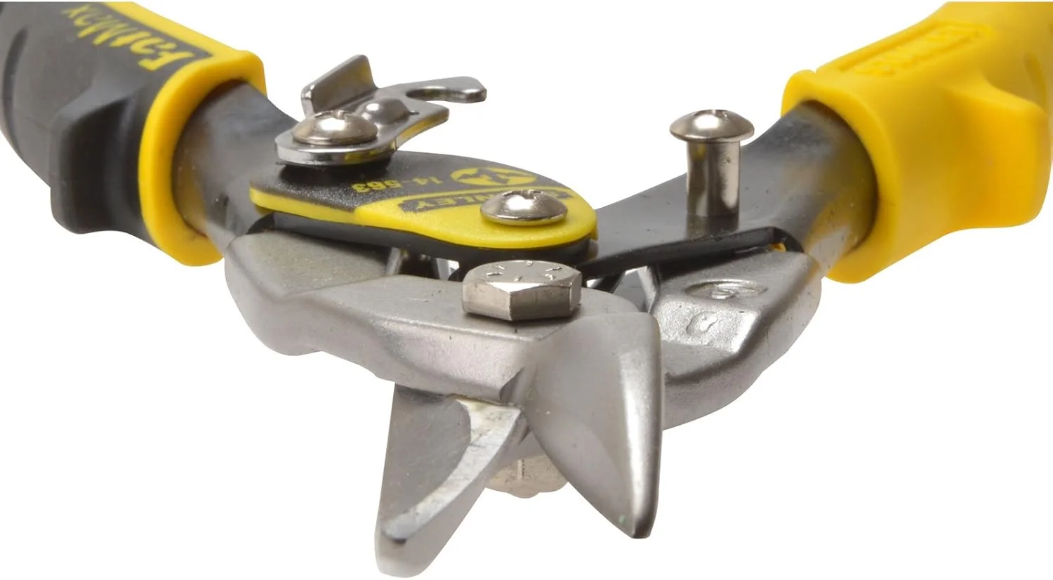 قیچی هوانوردی استنلی مدل MaxSteel Offset Right 2-14-568، آبی