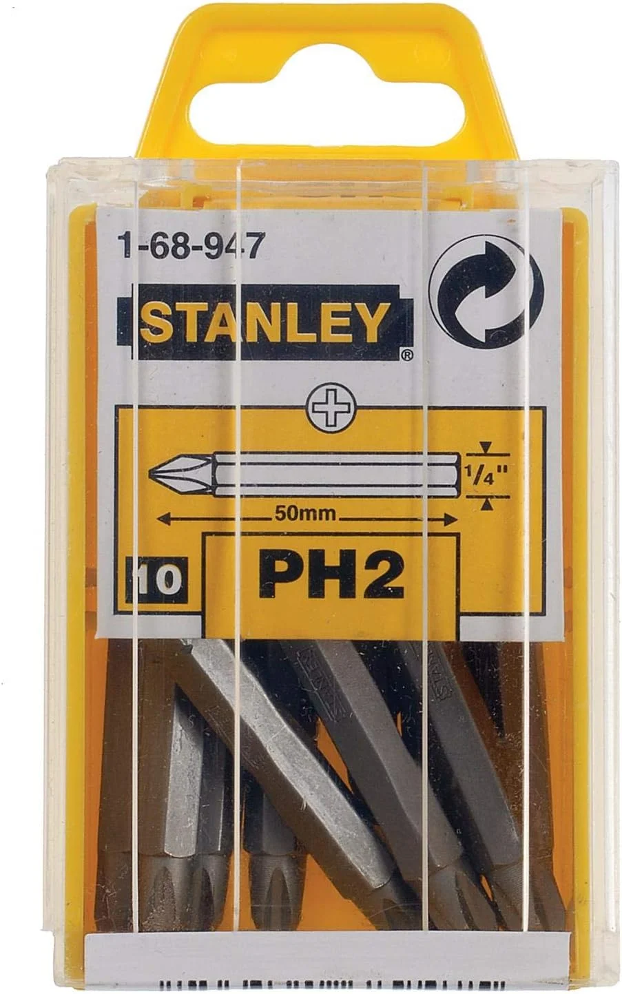 نوک پیچ گوشتی فیلیپس سایز ۲ طول ۵۰ میلی متر (بسته ۱۰ عددی)