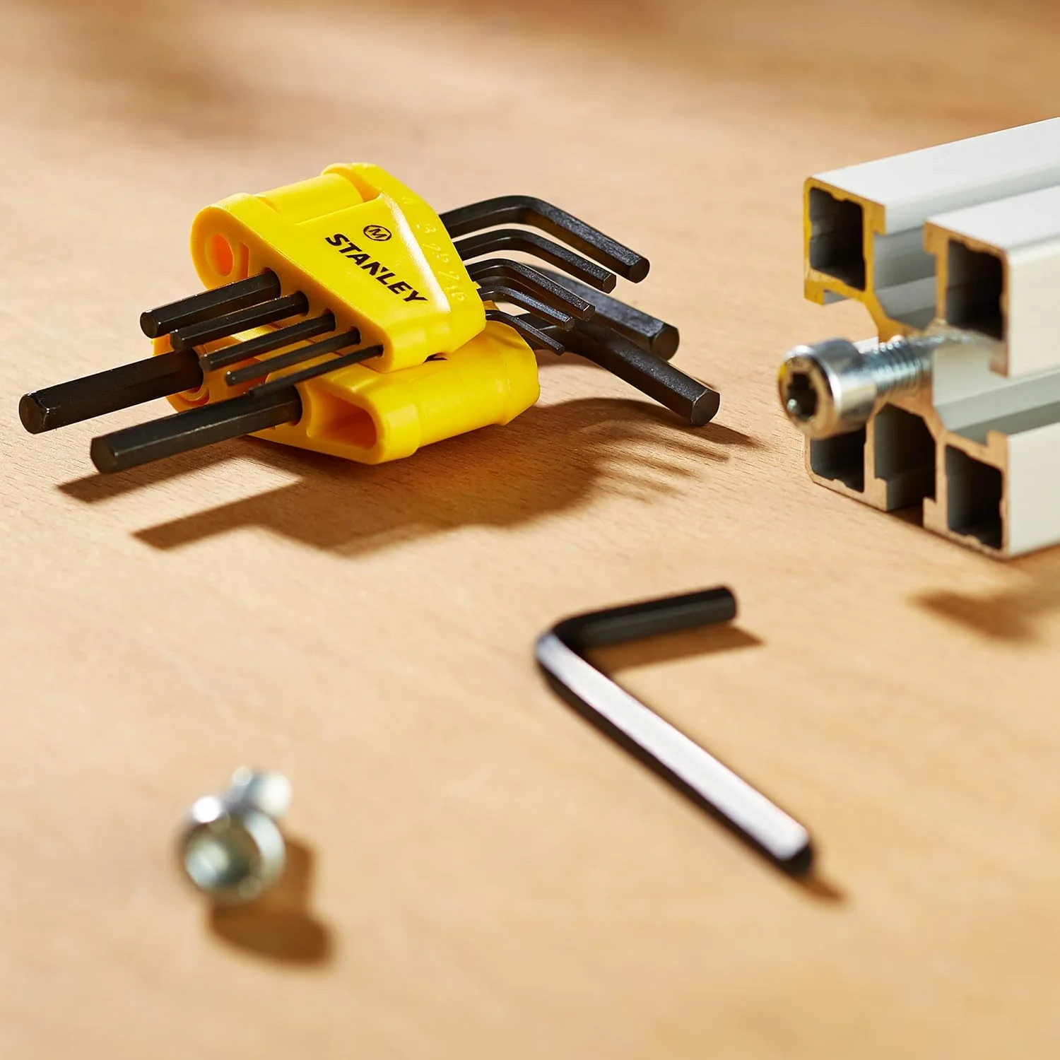 مجموعه آچار آلن تاشو استنلی مدل 0-69-251 (8 عددی)، نقره ای