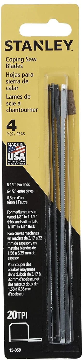 تیغه اره مویی استنلی 15-059، بسته 4 عددی تیغه اره مویی استنلی 15-059، بسته 4 عددی