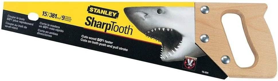 اره دستی استنلی، 8 دندانه در اینچ، 15 اینچ (15-334)