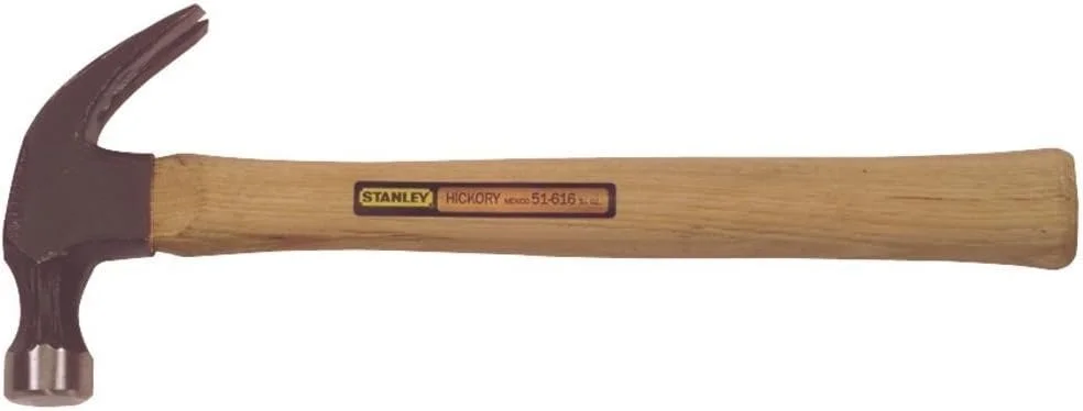 چکش میخ کش استنلی 51-616 با دسته چوبی (450 گرم)