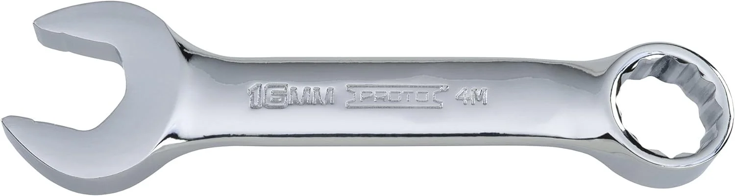 آچار یکسر تخت یکسر رینگ کوتاه متریک 12 پر Stanley Proto J1216MES، سایز 16 میلی متر