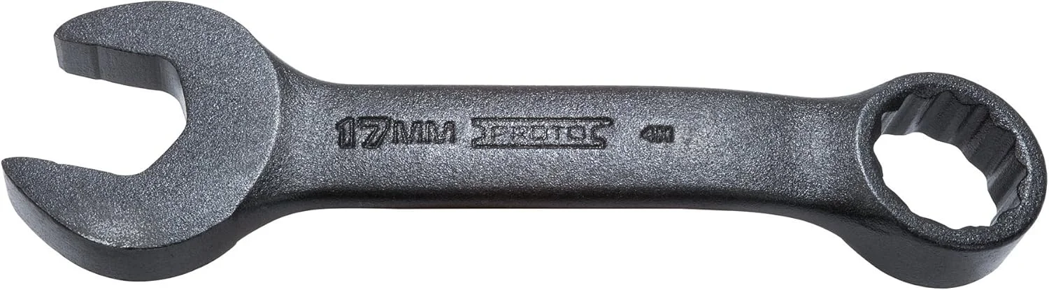 آچار یکسر تخت یکسر رینگ کوتاه متریک 12 پر استنلی پروتو J1217MESB، 17 میلی متر، مشکی